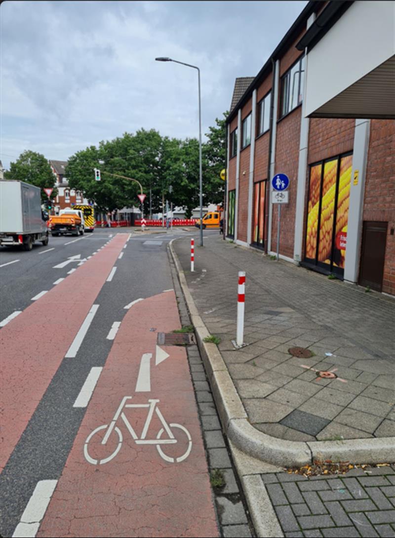 Antrag Änderung Radverkehrsführung Industriestraße/ Röntgenring