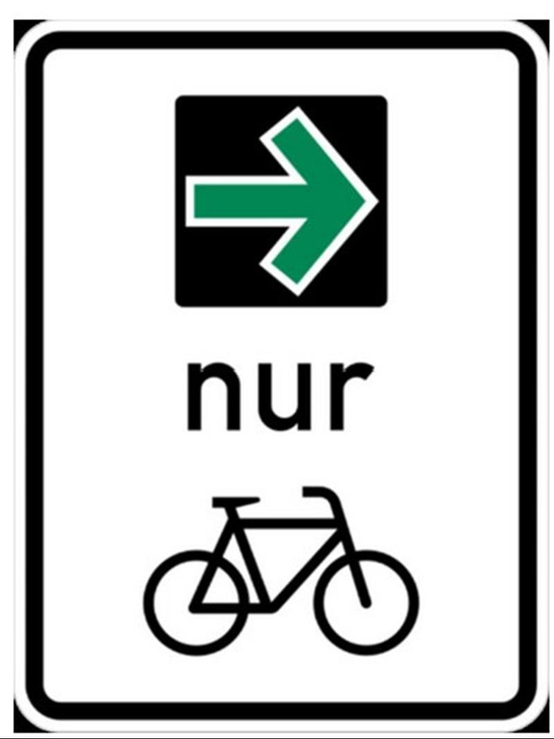 Einführung des Grünpfeils für Radfahrer