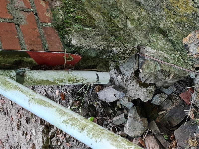 Zustand der Angerbrücke in Höhe Burg Gräfgenstein