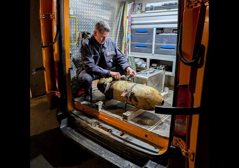 Bombenblindgänger in der Ratinger Innenstadt erfolgreich entschärf