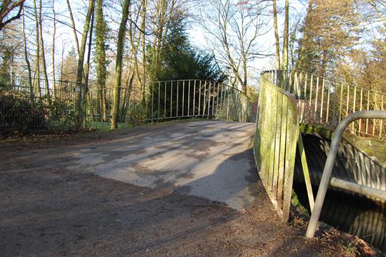 Brücke im Drupnas-Park