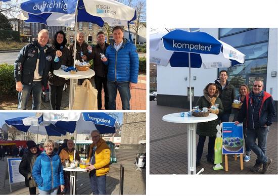 Osterstände in Ratingen-Mitte, -West und -Lintorf