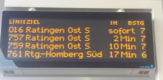 Prüfauftrag: Dynamisches Fahrgastinformationssystem