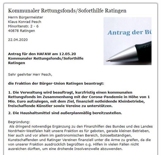 Die Bürger-Union informiert