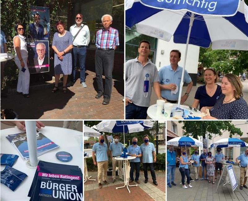Die Bürger-Union informierte - vor Ort in den Stadtteilen