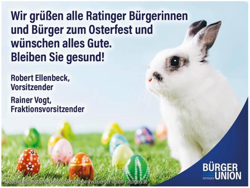 Ostergruß der Bürger-Union Ratingen