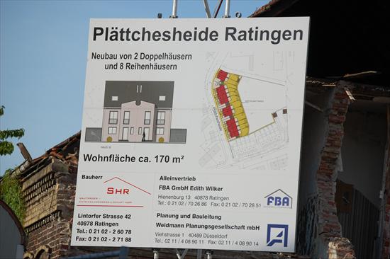 Bebauung und Verkehrssituation Plättchesheide / Vorlage 14/2009