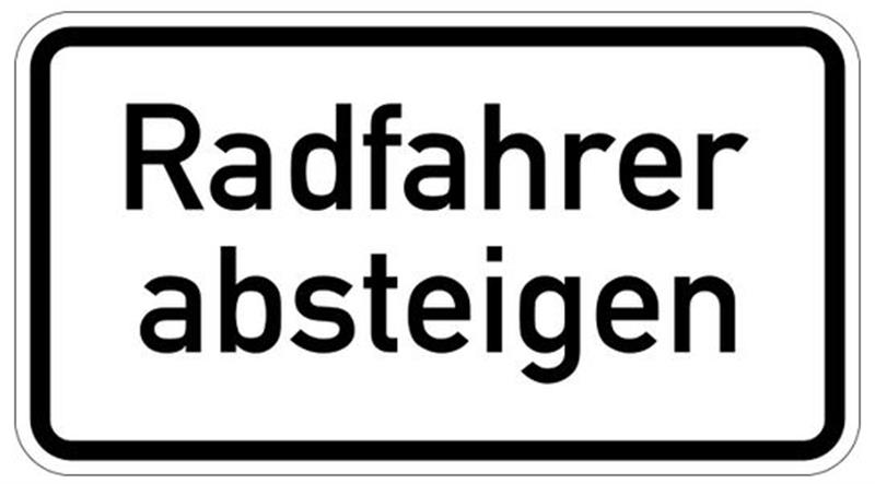 Prüfauftrag: „Radfahrer absteigen“ zwischen Kirchgasse und Minoritenstr. ?