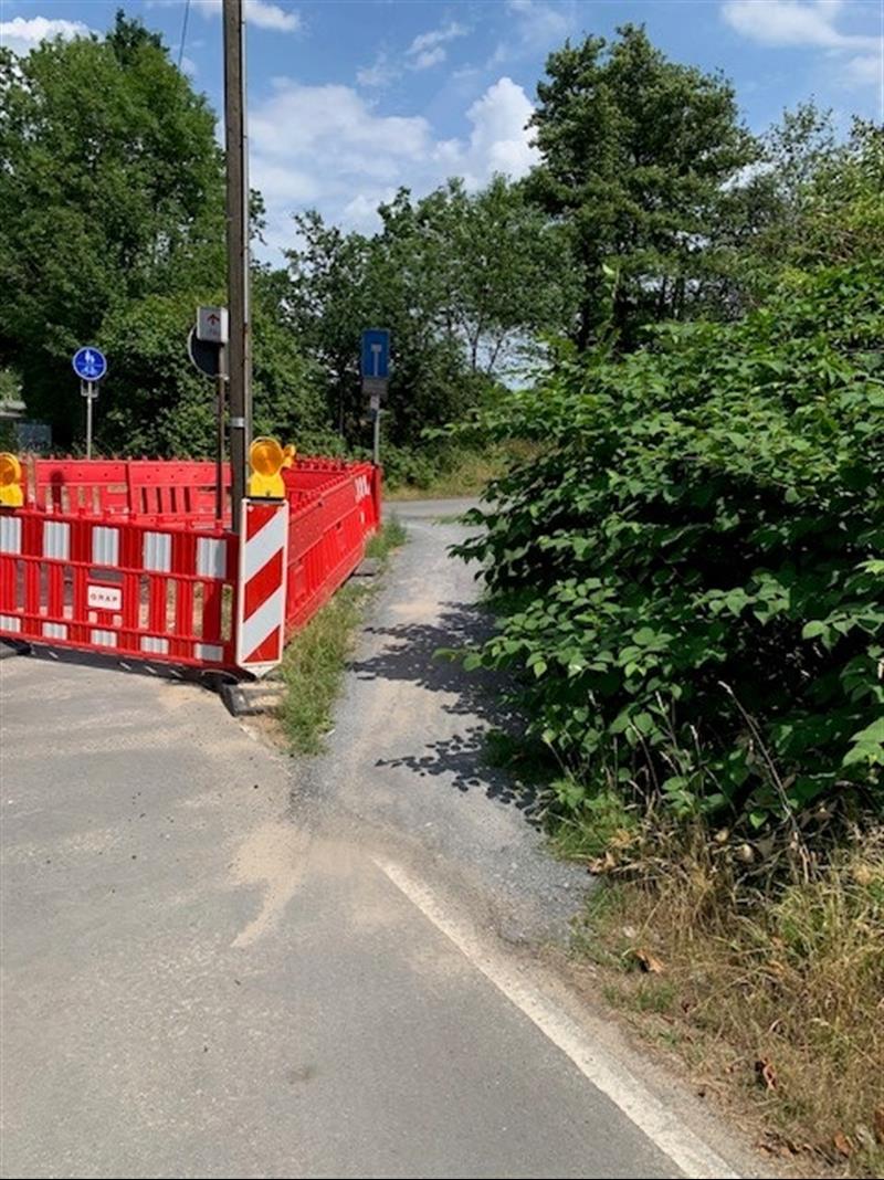 Anfrage zu den Baustellen am Radweg der K19