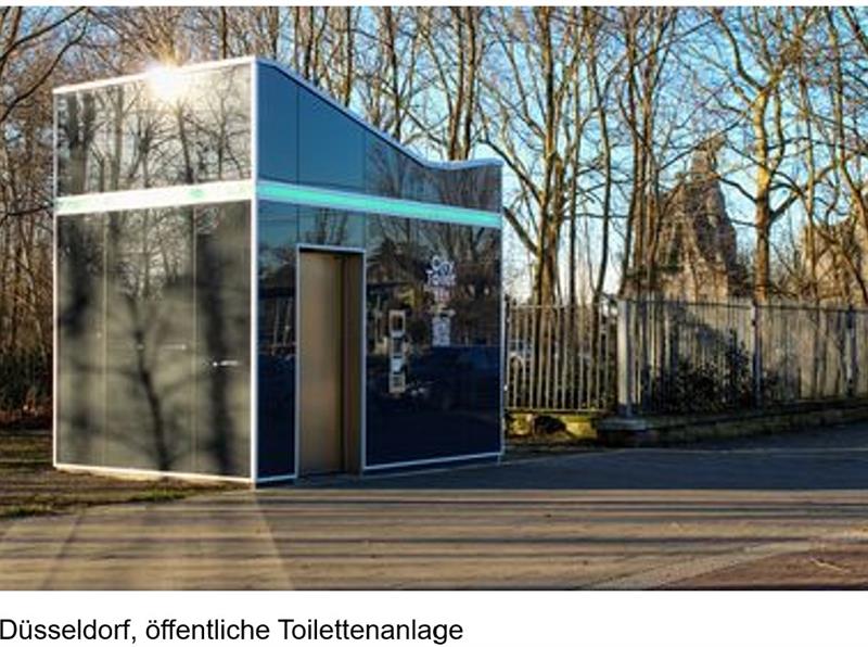 Öffentliche Toilettenanlage im Bereich des Poensgenparks