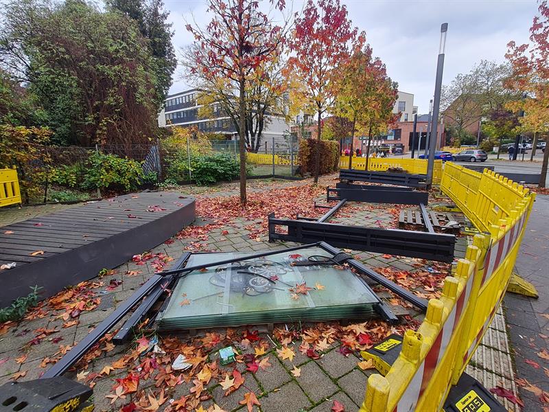 Düsseldorfer Platz / Fehlende Fahrradabstellanlage im Bereich Wallhöfe