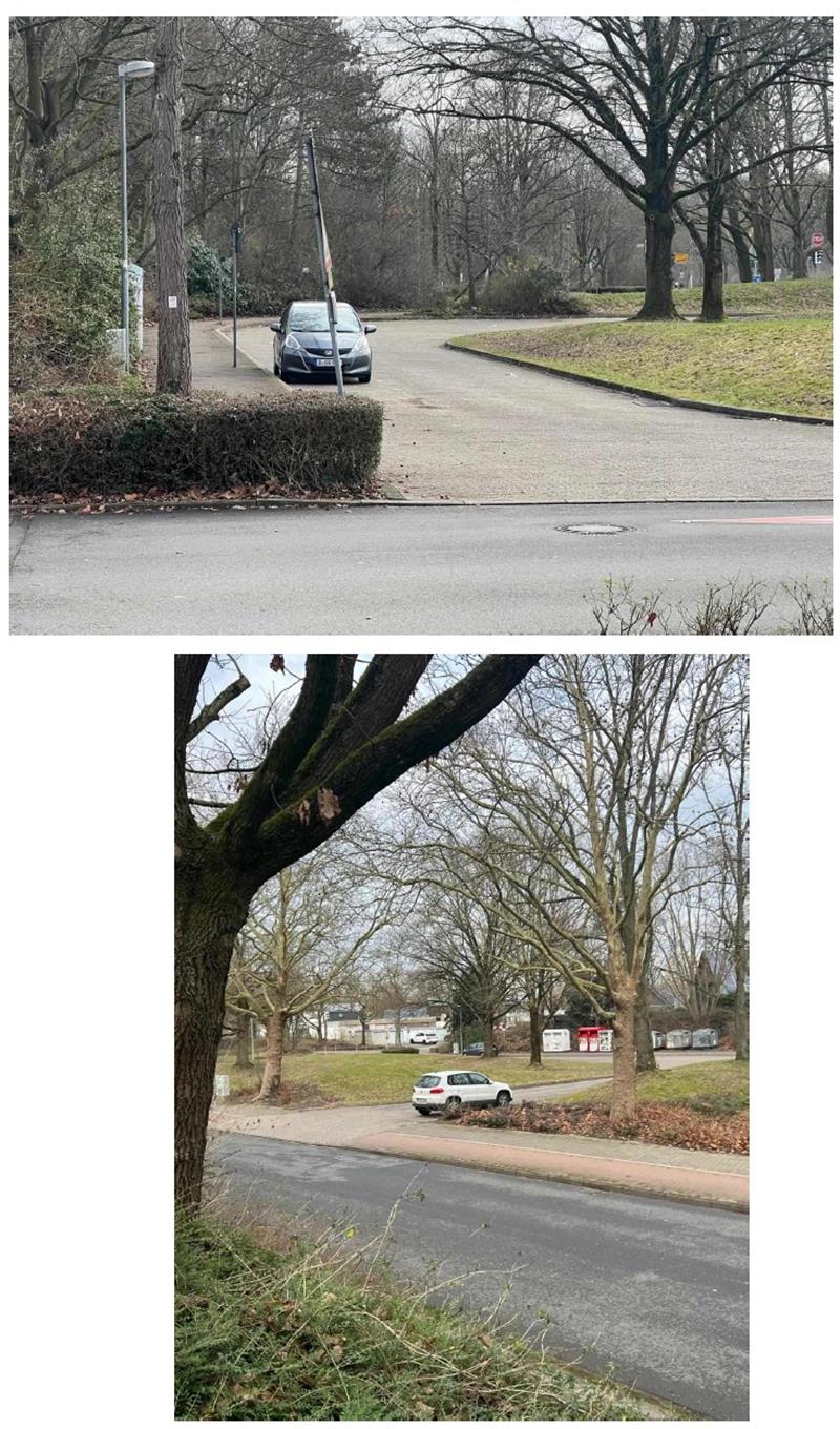 Kiss and Drop-Zone in der Freifläche Brandenburger Straße/Breslauer Straße 