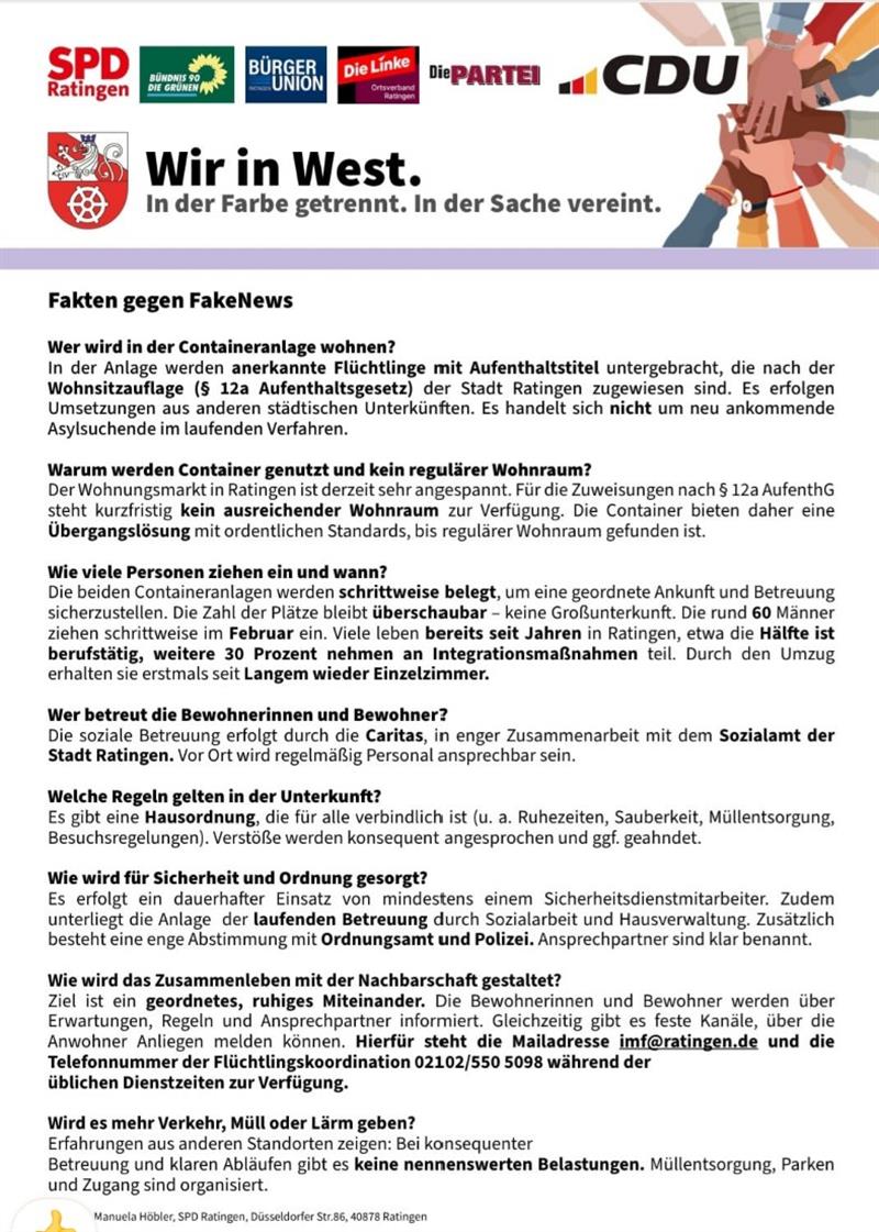 Wir in West - Fakten gegen FakeNews